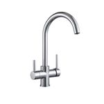 Casa si Gradina - Sanitare - Chiuveta bucatarie si accesorii - Baterii bucatarie - Baterie chiuveta bucatarie, Blackswan, Tip M175, cu iesire pentru apa purificata, model crom, dimensiune 34 cm - Infinity.ro