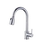 Casa si Gradina - Sanitare - Chiuveta bucatarie si accesorii - Baterii bucatarie - Baterie chiuveta bucatarie, Blackswan, Tip M76 cu 2 moduri, model crom, dimensiune 38 cm - Infinity.ro