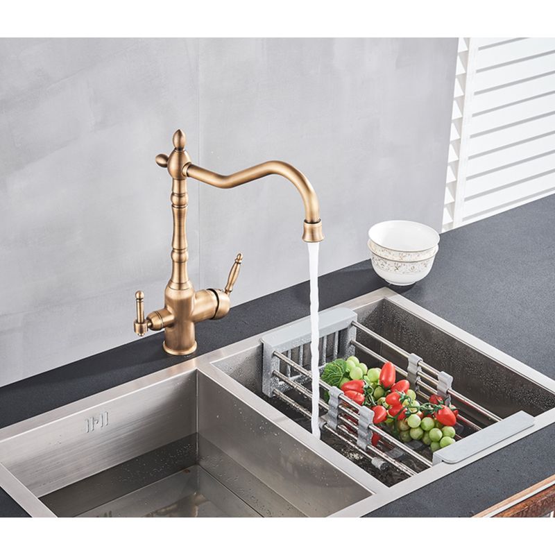 Casa si Gradina - Sanitare - Chiuveta bucatarie si accesorii - Baterii bucatarie - Baterie chiuveta bucatarie/ baie, Blackswan, Tip M72, model bronz, dimensiune 34 cm - Infinity.ro