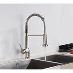 Casa si Gradina - Sanitare - Chiuveta bucatarie si accesorii - Baterii bucatarie - Baterie chiuveta bucatarie, Blackswan, Tip M158, 2 moduri, model nichel mat, dimensiune 45 cm - Infinity.ro