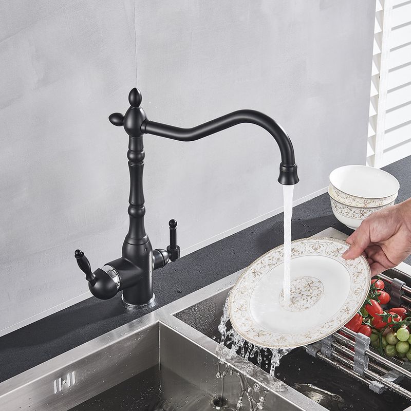 Casa si Gradina - Sanitare - Chiuveta bucatarie si accesorii - Baterii bucatarie - Baterie chiuveta bucatarie/ baie, Blackswan, Tip M71, model negru mat, dimensiune 34 cm - Infinity.ro