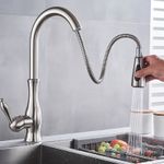 Casa si Gradina - Sanitare - Chiuveta bucatarie si accesorii - Baterii bucatarie - Baterie chiuveta bucatarie, Blackswan, Tip M92 cu 2 moduri, model nichel, dimensiune 42 cm - Infinity.ro