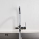 Casa si Gradina - Sanitare - Chiuveta bucatarie si accesorii - Baterii bucatarie - Baterie chiuveta bucatarie, Blackswan, Tip M175, cu iesire pentru apa purificata, model crom, dimensiune 34 cm - Infinity.ro