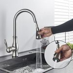 Casa si Gradina - Sanitare - Chiuveta bucatarie si accesorii - Baterii bucatarie - Baterie chiuveta bucatarie, Blackswan, Tip M92 cu 2 moduri, model nichel, dimensiune 42 cm - Infinity.ro