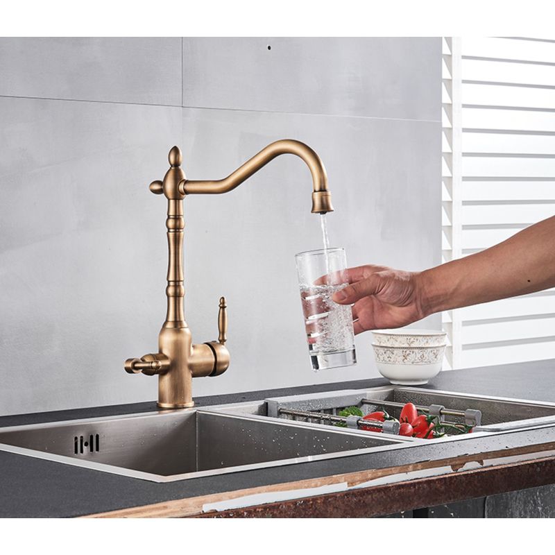 Casa si Gradina - Sanitare - Chiuveta bucatarie si accesorii - Baterii bucatarie - Baterie chiuveta bucatarie/ baie, Blackswan, Tip M72, model bronz, dimensiune 34 cm - Infinity.ro