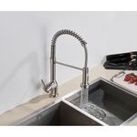 Casa si Gradina - Sanitare - Chiuveta bucatarie si accesorii - Baterii bucatarie - Baterie chiuveta bucatarie, Blackswan, Tip M158, 2 moduri, model nichel mat, dimensiune 45 cm - Infinity.ro