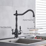 Casa si Gradina - Sanitare - Chiuveta bucatarie si accesorii - Baterii bucatarie - Baterie chiuveta bucatarie/ baie, Blackswan, Tip M71, model negru mat, dimensiune 34 cm - Infinity.ro