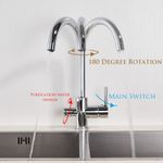 Casa si Gradina - Sanitare - Chiuveta bucatarie si accesorii - Baterii bucatarie - Baterie chiuveta bucatarie, Blackswan, Tip M175, cu iesire pentru apa purificata, model crom, dimensiune 34 cm - Infinity.ro