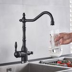 Casa si Gradina - Sanitare - Chiuveta bucatarie si accesorii - Baterii bucatarie - Baterie chiuveta bucatarie/ baie, Blackswan, Tip M71, model negru mat, dimensiune 34 cm - Infinity.ro