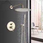 Casa si Gradina - Sanitare - Lavoar baie si accesorii - Baterii sanitare - Set baterie dus, Blackswan, Tip M69.4, model auriu mat, dimensiune 40 cm - Infinity.ro