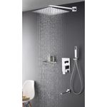 Casa si Gradina - Sanitare - Lavoar baie si accesorii - Baterii sanitare - Set baterie dus, Blackswan, Tip M73.31, model crom lucios, dimensiune 40x40 cm - Infinity.ro