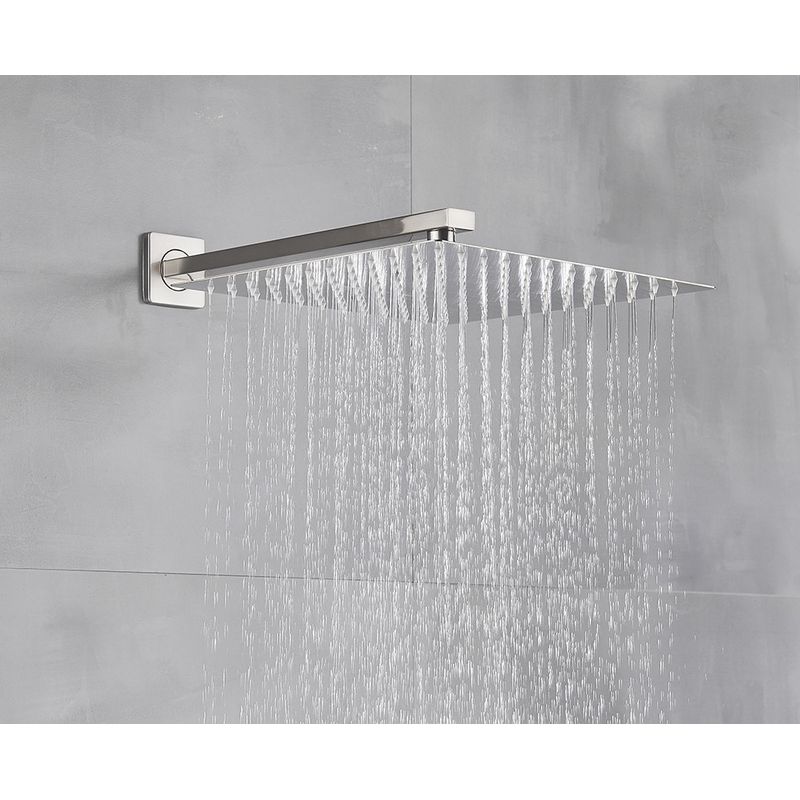 Casa si Gradina - Sanitare - Lavoar baie si accesorii - Baterii sanitare - Set baterie dus, Blackswan, Tip M252, model nichel mat, cu 3 cai si pipa tip cascada, dimensiune 40 cm - Infinity.ro