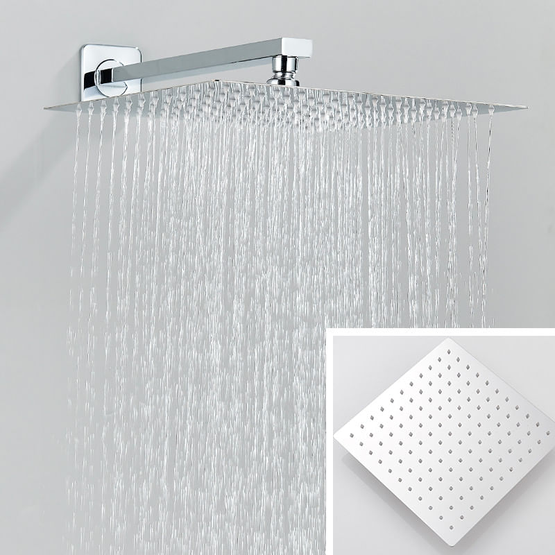 Casa si Gradina - Sanitare - Lavoar baie si accesorii - Baterii sanitare - Set baterie dus, Blackswan, Tip M183, model crom, cu 3 cai si pipa tip cascada, dimensiune 30 cm - Infinity.ro