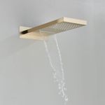 Casa si Gradina - Sanitare - Lavoar baie si accesorii - Baterii sanitare - Set baterie dus, Blackswan, Tip M11.8, model auriu mat, dimensiune 55 cm - Infinity.ro