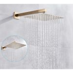 Casa si Gradina - Sanitare - Lavoar baie si accesorii - Baterii sanitare - Set baterie dus, Blackswan, Tip M11.3, model auriu mat, dimensiune 30 cm - Infinity.ro