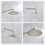 Casa si Gradina - Sanitare - Lavoar baie si accesorii - Baterii sanitare - Set baterie dus, Blackswan, Tip M69.2, model auriu mat, dimensiune 25 cm - Infinity.ro
