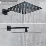 Casa si Gradina - Sanitare - Lavoar baie si accesorii - Baterii sanitare - Set baterie dus, Blackswan, Tip M3.3, model negru mat, dimensiune 30 cm - Infinity.ro