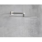 Casa si Gradina - Sanitare - Lavoar baie si accesorii - Baterii sanitare - Set baterie dus, Blackswan, Tip M252, model nichel mat, cu 3 cai si pipa tip cascada, dimensiune 40 cm - Infinity.ro