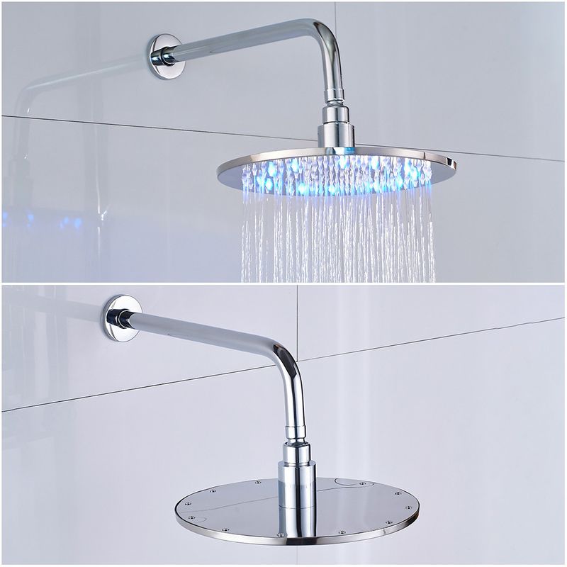 Casa si Gradina - Sanitare - Lavoar baie si accesorii - Baterii sanitare - Set baterie dus, Blackswan, Tip M70.1 LED, model crom lucios, dimensiune 20 cm - Infinity.ro