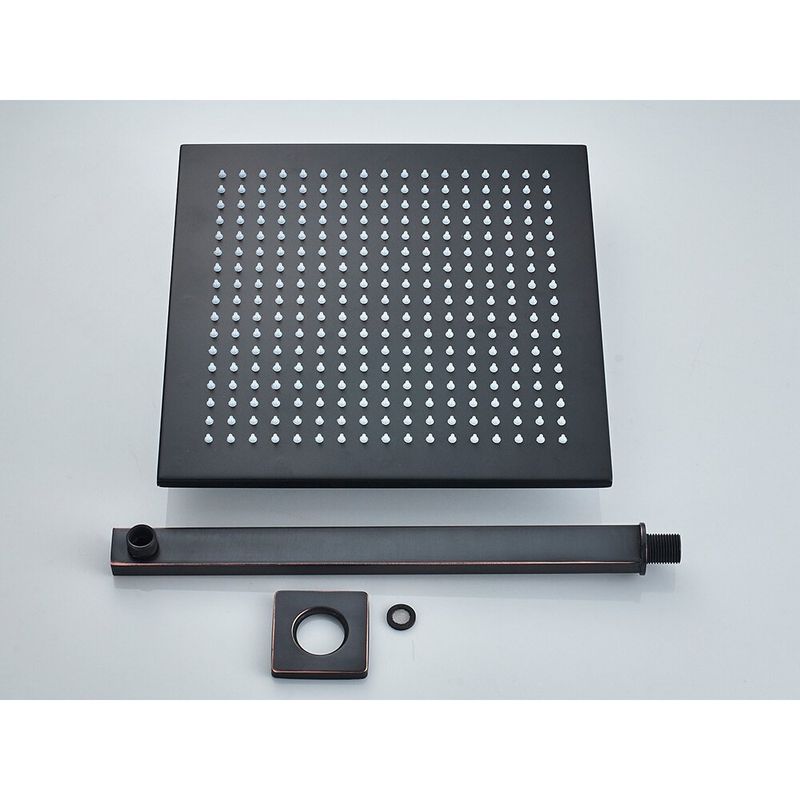 Casa si Gradina - Sanitare - Lavoar baie si accesorii - Baterii sanitare - Set baterie dus, Blackswan, Tip M3.6 LED, model negru antichizat, dimensiune 40 cm - Infinity.ro