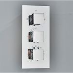 Casa si Gradina - Sanitare - Lavoar baie si accesorii - Baterii sanitare - Set baterie dus, Blackswan, Tip M197, model crom, cu termostat si cap de dus cu 2 moduri, dimensiune 55 cm - Infinity.ro