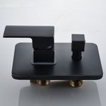 Casa si Gradina - Sanitare - Lavoar baie si accesorii - Baterii sanitare - Set baterie dus, Blackswan, Tip M3.5 LED, model negru antichizat, dimensiune 30 cm - Infinity.ro