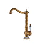 Casa si Gradina - Sanitare - Lavoar baie si accesorii - Baterii sanitare - Set baterie cada si chiuveta, Blackswan, Tip M40.4, model bronz antichizat, dimensiune 30 cm - Infinity.ro