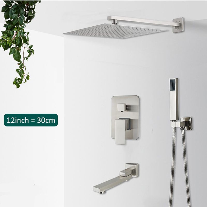 Casa si Gradina - Sanitare - Lavoar baie si accesorii - Baterii sanitare - Set baterie dus, Blackswan, Tip M175, model nichel mat, cu 3 cai si pipa mobila, dimensiune 30 cm - Infinity.ro