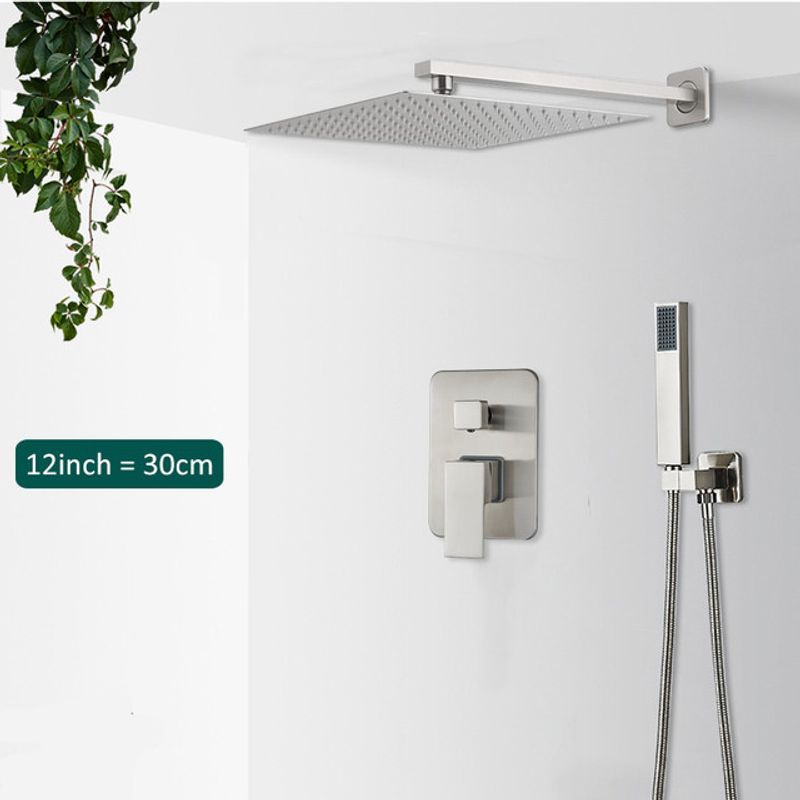 Casa si Gradina - Sanitare - Lavoar baie si accesorii - Baterii sanitare - Set baterie dus, Blackswan, Tip M186, model nichel, cu 2 cai, dimensiune 30 cm - Infinity.ro
