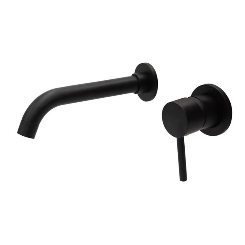 Casa si Gradina - Sanitare - Lavoar baie si accesorii - Baterii sanitare - Set baterie cada si baterie chiuveta, Blackswan, Tip M68, model negru mat, dimensiune 22 cm - Infinity.ro