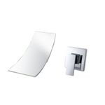 Casa si Gradina - Sanitare - Lavoar baie si accesorii - Baterii sanitare - Set baterie cada si baterie chiuveta, Blackswan, Tip M2, model crom lucios, dimensiune 18 cm - Infinity.ro