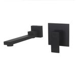 Casa si Gradina - Sanitare - Lavoar baie si accesorii - Baterii sanitare - Set baterie cada si baterie chiuveta, Blackswan, Tip M73, model negru mat, dimensiune 21.2 cm - Infinity.ro
