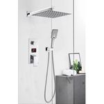 Casa si Gradina - Sanitare - Lavoar baie si accesorii - Baterii sanitare - Set baterie dus, Blackswan, Tip M73.53 Smart, model crom, dimensiune 40 cm - Infinity.ro