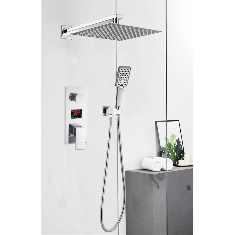 Casa si Gradina - Sanitare - Lavoar baie si accesorii - Baterii sanitare - Set baterie dus, Blackswan, Tip M73.53 Smart, model crom, dimensiune 40 cm - Infinity.ro