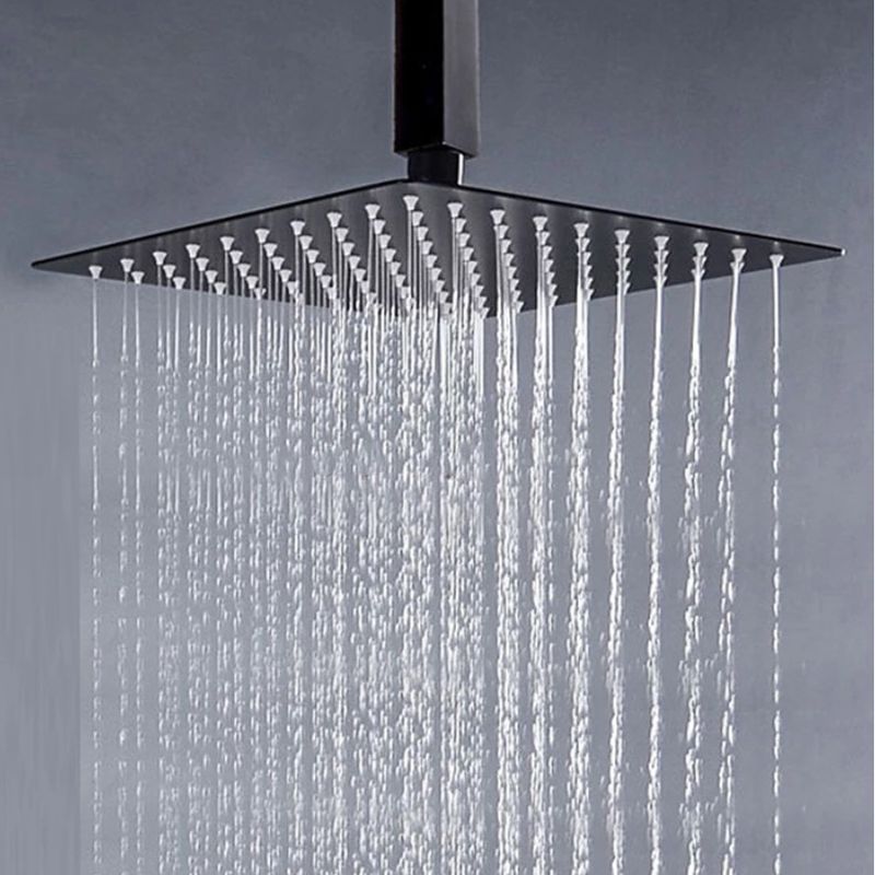 Casa si Gradina - Sanitare - Lavoar baie si accesorii - Baterii sanitare - Set baterie dus, Blackswan, Tip M3.9 dus tavan, model negru mat, dimensiune 40 cm - Infinity.ro