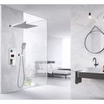 Casa si Gradina - Sanitare - Lavoar baie si accesorii - Baterii sanitare - Set baterie dus, Blackswan, Tip M73.53 Smart, model crom, dimensiune 40 cm - Infinity.ro