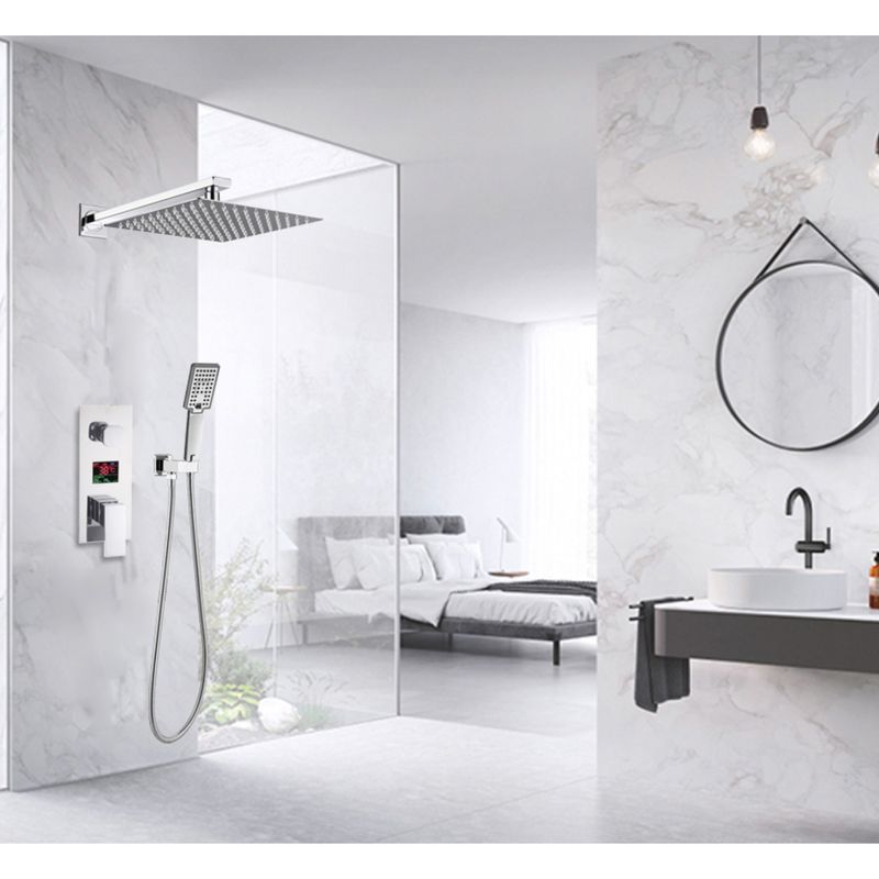 Casa si Gradina - Sanitare - Lavoar baie si accesorii - Baterii sanitare - Set baterie dus, Blackswan, Tip M73.53 Smart, model crom, dimensiune 40 cm - Infinity.ro