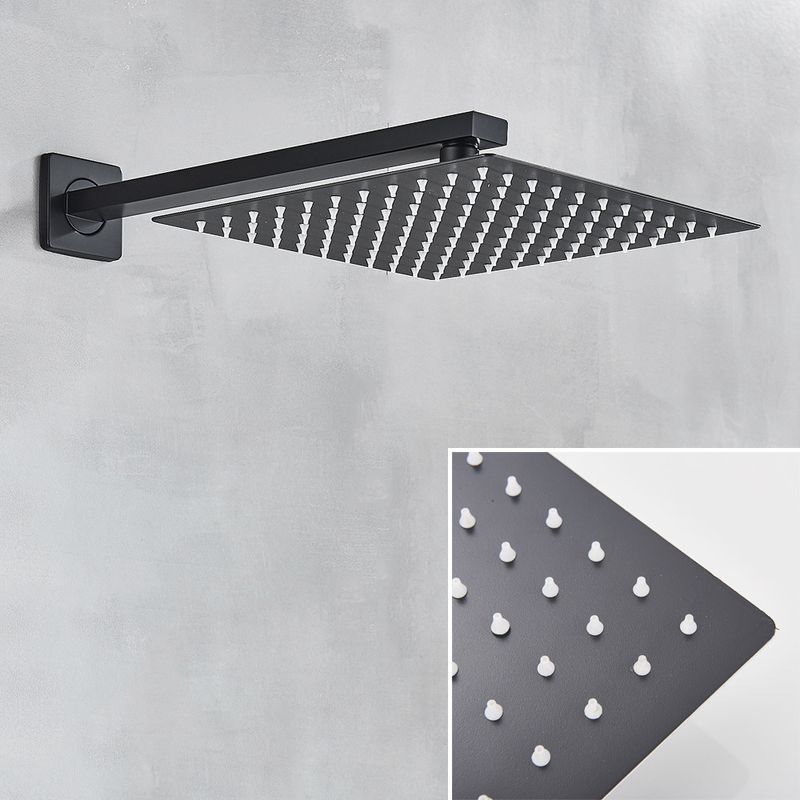 Casa si Gradina - Sanitare - Lavoar baie si accesorii - Baterii sanitare - Set baterie dus, Blackswan, Tip M77.4, model cascada negru mat, dimensiune 40 cm - Infinity.ro