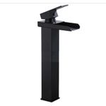 Casa si Gradina - Sanitare - Lavoar baie si accesorii - Baterii sanitare - Set baterie cada si baterie chiuveta, Blackswan, Tip M34, model negru mat, dimensiune 25.5 cm - Infinity.ro