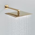 Casa si Gradina - Sanitare - Lavoar baie si accesorii - Baterii sanitare - Set baterie dus, Blackswan, Tip M60.13, model auriu lucios cu pipa cascada, dimensiune 30 cm - Infinity.ro