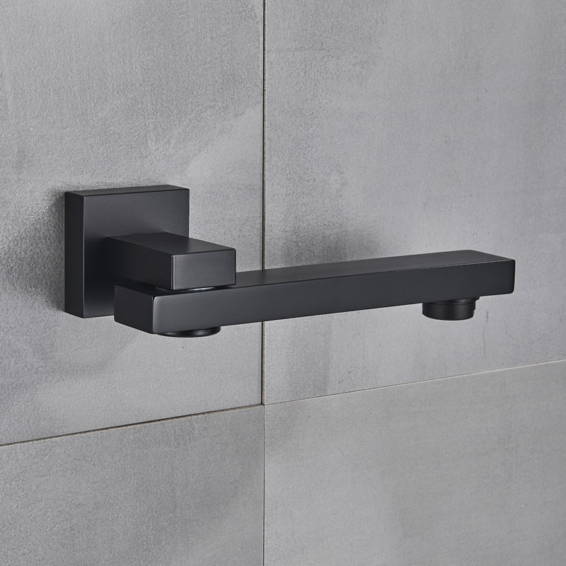 Casa si Gradina - Sanitare - Lavoar baie si accesorii - Baterii sanitare - Set baterie cada si baterie chiuveta, Blackswan, Tip M73, model negru mat, dimensiune 21.2 cm - Infinity.ro