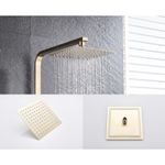 Casa si Gradina - Sanitare - Lavoar baie si accesorii - Baterii sanitare - Set baterie dus, Blackswan, Tip M11.7, model auriu mat, dimensiune 20 cm - Infinity.ro
