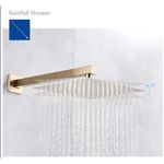 Casa si Gradina - Sanitare - Lavoar baie si accesorii - Baterii sanitare - Set baterie dus, Blackswan, Tip M73.19, model auriu mat, dimensiune 30x30 cm - Infinity.ro