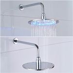 Casa si Gradina - Sanitare - Lavoar baie si accesorii - Baterii sanitare - Set baterie dus, Blackswan, Tip M70.2 LED, model crom lucios, dimensiune 25 cm - Infinity.ro