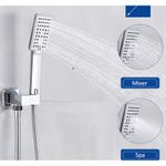 Casa si Gradina - Sanitare - Lavoar baie si accesorii - Baterii sanitare - Set baterie dus, Blackswan, Tip M73.54 Smart, model crom, dimensiune 40 cm - Infinity.ro