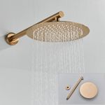 Casa si Gradina - Sanitare - Lavoar baie si accesorii - Baterii sanitare - Set baterie dus, Blackswan, Tip M90.3, model rose gold, dimensiune 37 cm - Infinity.ro