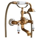 Casa si Gradina - Sanitare - Lavoar baie si accesorii - Baterii sanitare - Set baterie cada si chiuveta, Blackswan, Tip M40.3, model bronz antichizat, dimensiune 20 cm - Infinity.ro