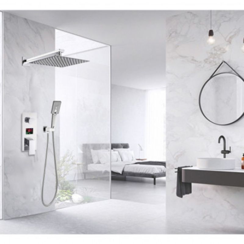 Casa si Gradina - Sanitare - Lavoar baie si accesorii - Baterii sanitare - Set baterie dus, Blackswan, Tip M178, model crom, cu 2 cai si dus SPA, dimensiune 20 cm - Infinity.ro