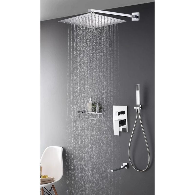 Casa si Gradina - Sanitare - Lavoar baie si accesorii - Baterii sanitare - Set baterie dus, Blackswan, Tip M73.28, model crom lucios, dimensiune 20x20 cm - Infinity.ro