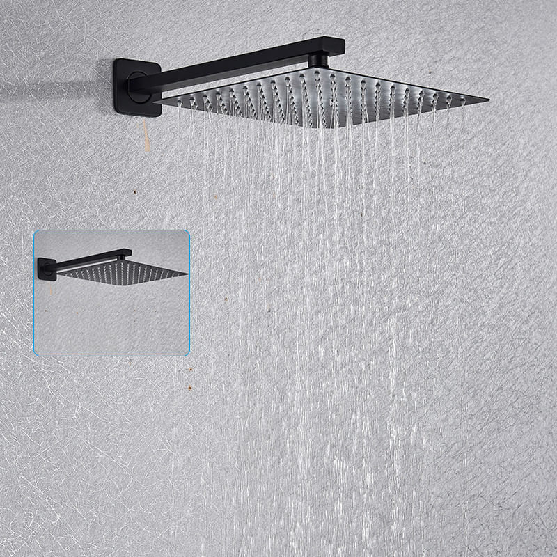 Casa si Gradina - Sanitare - Lavoar baie si accesorii - Baterii sanitare - Set baterie dus, Blackswan, Tip M73.45, model negru mat, dimensiune 30 cm - Infinity.ro